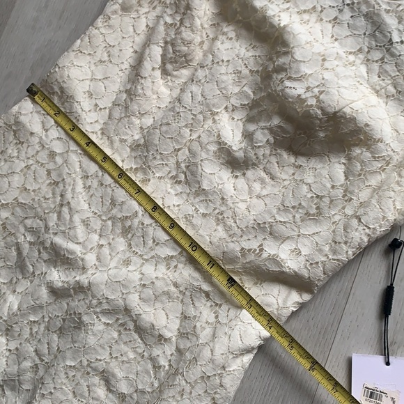 NWT Calvin Klein lace dress cream sleeveless size 2 midi classic career romantic - Picture 10 of 11